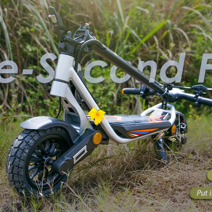 Monopattino elettrico pieghevole per adulti Kukirin A1, motore da 800W, batteria 48V13Ah, pneumatici da 10 pollici.