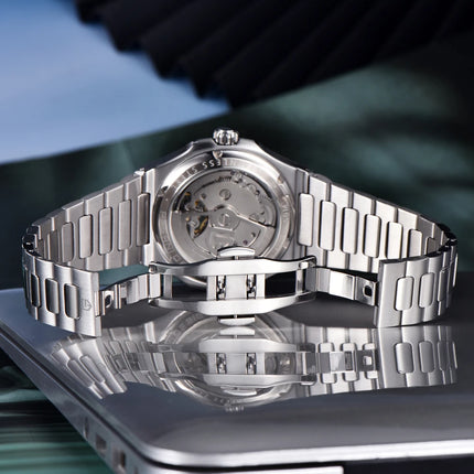 Nuovo Orologio Meccanico da Uomo PAGANI Whirlpool DESIGN 2026, Orologio Automatico di Lusso di Alta Gamma per Uomo, Scheletrato, Luminoso, con Vetro Zaffiro AR Protettivo, in Acciaio Inossidabile, Leggero
