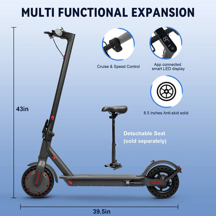 Scooter elettrico JUICEASE TX01 per adulti 7.8Ah 350W Motore potente fino a 31KM/H Velocità Smart APP Scooter elettrico con 5.2 chip
