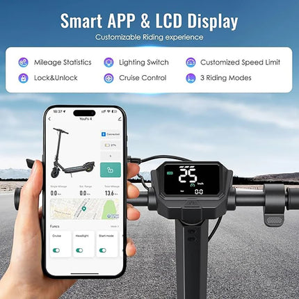 HiQiS Max Pro E-Scooter 500W Motore 36V 15Ah 40KMH Velocità 50KM Gamma 10 pollici Pneumatico Ad Aria Pieghevole Scooter Elettrico Per Adulti Con App