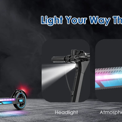 Monopattino elettrico HiQiS V10 pro con motore da 600W, batteria 36V15Ah, velocità 40KM/H, autonomia 45KM, pneumatici da 10 pollici, pieghevole, per adulti, con app.