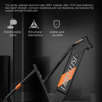 Bicicletta Elettrica LANKELEISI MX600 Pro, Motore 500W, Batteria 48V 20Ah, Autonomia 150KM, Pneumatici 27.5x2.4 Pollici, E-bike per Adulti