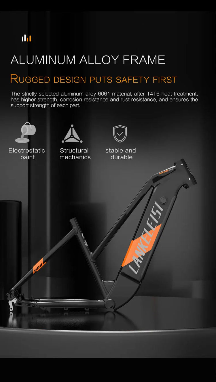 Bicicletta Elettrica LANKELEISI MX600 Pro, Motore 500W, Batteria 48V 20Ah, Autonomia 150KM, Pneumatici 27.5x2.4 Pollici, E-bike per Adulti
