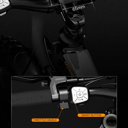 Bicicletta Elettrica LANKELEISI MX600 Pro, Motore 500W, Batteria 48V 20Ah, Autonomia 150KM, Pneumatici 27.5x2.4 Pollici, E-bike per Adulti