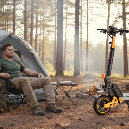 Monopattino Elettrico Potente Ruitoo M4 Max 1000W, Batteria 48V 15.6Ah, Autonomia 55KM, Pneumatici Fuoristrada da 10 Pollici, Velocità 50KM/H, per Adulti