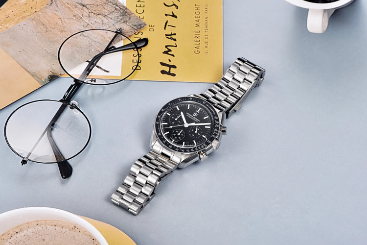 PAGANI DESIGN Moon ST6 Orologio Automatico di Lusso da Uomo, Orologio Business da Uomo, Orologio Meccanico, Luminoso, Vetro Zaffiro, Cinturino in Nylon, Consegna Locale UE 2026