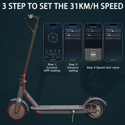 2026 Aggiorna AOVOPRO TX01 Smart APP Scooter elettrico 350W/500W Motore potente 36V25-45KM Gamma Adulti EScooter con doppio freno