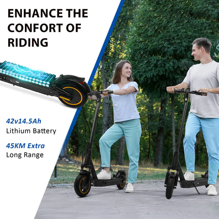 2026 Aggiorna AOVOPRO TX01 Smart APP Scooter elettrico 350W/500W Motore potente 36V25-45KM Gamma Adulti EScooter con doppio freno