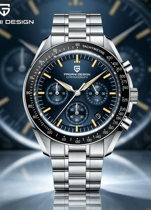 PAGANI DESIGN Nuovo Orologio da Uomo di Lusso al Quarzo con Vetro Zaffiro AR, Cronografo Sportivo Impermeabile 500 ATM, Movimento Giapponese, Luminoso, in Acciaio 316L