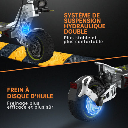 RUITOO T3MAX 3200W Scooter Elettrico Scooter 85KM Gamma 60V20.8AH Batteria Ultra Lunga Capacità 10.5 Pollici Smart Scooter Elettrico