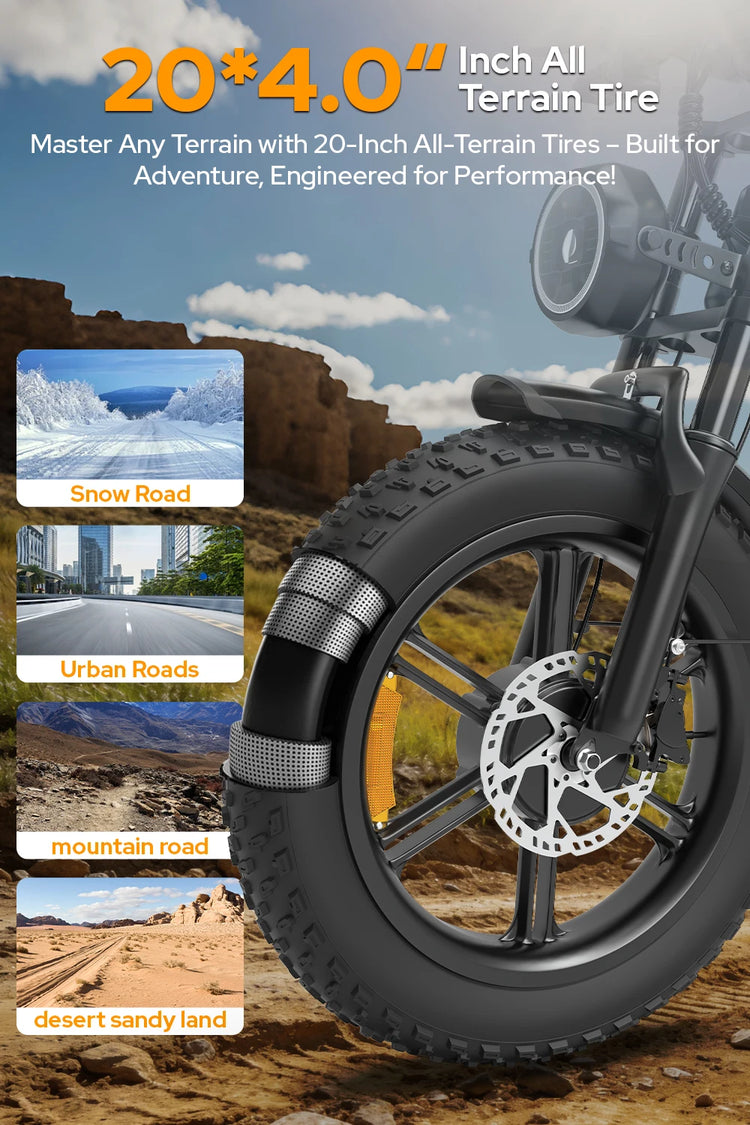 Bicicletta Elettrica DEEPOWER S8 3500W Doppio Motore 48V 60Ah Doppia Batteria Bici Elettrica Fuoristrada Pneumatici Larghi 20 Pollici E-bike per Tutti i Terreni