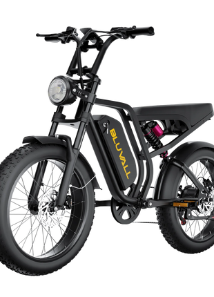 Bicicletta Elettrica DEEPOWER SU8 per Tutti i Terreni, Motore Brushless ad Alte Prestazioni da 1500W, Batteria Rimovibile ad Alte Prestazioni da 52V 20Ah, Bici Elettrica per Adulti con Freni Idraulici a 7 Velocità, Doppia So