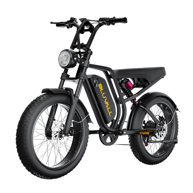 Bicicletta Elettrica DEEPOWER SU8 per Tutti i Terreni, Motore Brushless ad Alte Prestazioni da 1500W, Batteria Rimovibile ad Alte Prestazioni da 52V 20Ah, Bici Elettrica per Adulti con Freni Idraulici a 7 Velocità, Doppia So