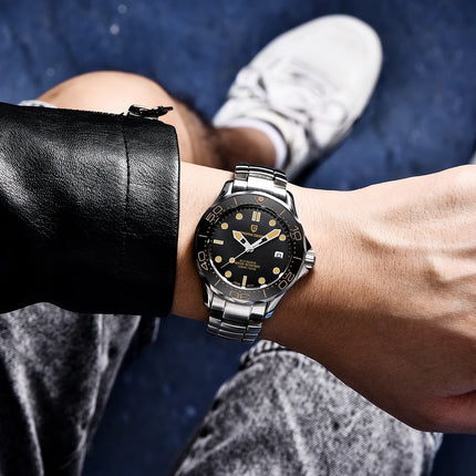Orologi da uomo PAGANI DESIGN, orologio meccanico automatico di lusso, orologio da uomo resistente all'acqua, vetro zaffiro AR, orologio leggero, spedizione locale UE