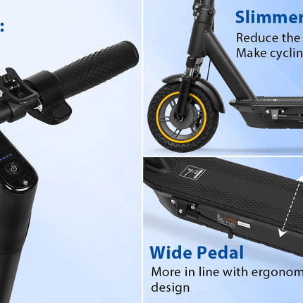 2026 Aggiorna AOVOPRO TX01 Smart APP Scooter elettrico 350W/500W Motore potente 36V25-45KM Gamma Adulti EScooter con doppio freno