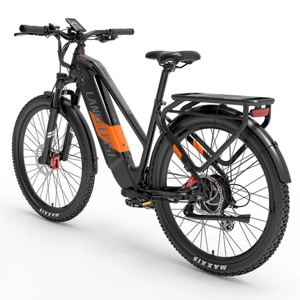 Bicicletta Elettrica LANKELEISI MX600 Pro, Motore 500W, Batteria 48V 20Ah, Autonomia 150KM, Pneumatici 27.5x2.4 Pollici, E-bike per Adulti