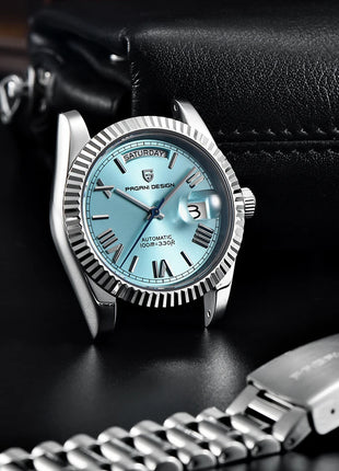 Nuovo orologio da uomo DESIGN PAGANI, orologio automatico di lusso per uomo, orologio meccanico da uomo, vetro zaffiro AR con data, consegna locale UE