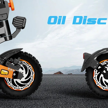RUITOO T2 Master 2400W Scooter elettrico 52V Batteria Doppio motore Scooter elettrico fuoristrada 57KM/H 65KM Gamma di viaggio veloce Scooter