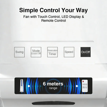 Ventilatore 3-in-1 con opzioni selezionabili: DC con luce, DC senza luce o AC; modalità naturale, normale e sleep.