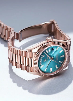 Nuovo Orologio Meccanico di Lusso PAGANI DESIGN D36 in Oro Rosa per Uomo 2026, Orologio Automatico con Data, Vetro Zaffiro AR, Spedizione Locale