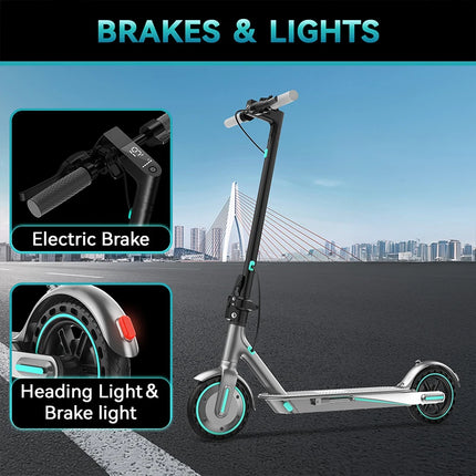 HiQiS V8 E-Scooter 350W Motore 36V 10.5Ah 30KMH Velocità 30KM Lungo Raggio 8.5 pollici A Nido D'ape Pneumatico Pieghevole Scooter Elettrico Per Adulti