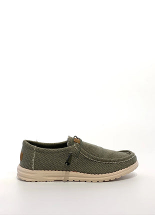 Scarpe casual da uomo in tela con punta a mocassino, leggere e comode, per tutti i giorni