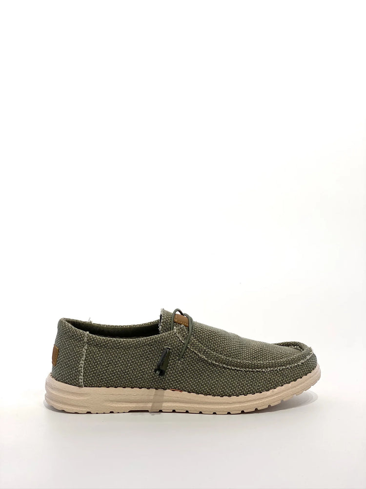 Scarpe casual da uomo in tela con punta a mocassino, leggere e comode, per tutti i giorni