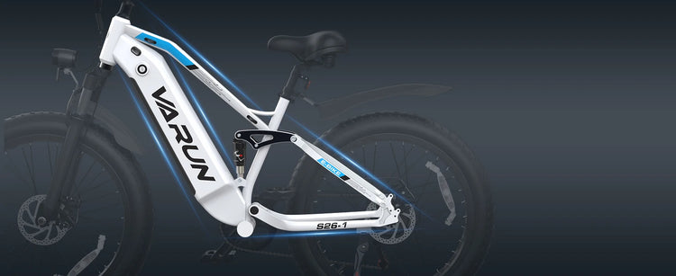 Bicicletta Elettrica per Adulti Varun S26-1, E-bike da Montagna, Batteria 48V 16Ah, Fatbike 26'', Bicicletta Elettrica da Strada