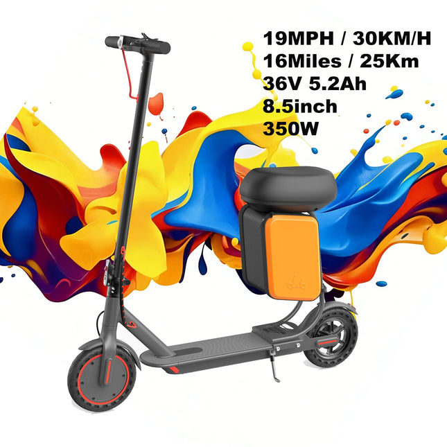 Monopattino Elettrico 350W con Pneumatici Solidi Antiscivolo da 8,5 Pollici, Velocità Massima 30 km/h, Autonomia Fino a 32 km, Sistema Frenante Doppio per Maggiore Sicurezza, Pieghevole, Disponibile in Magazzino UE