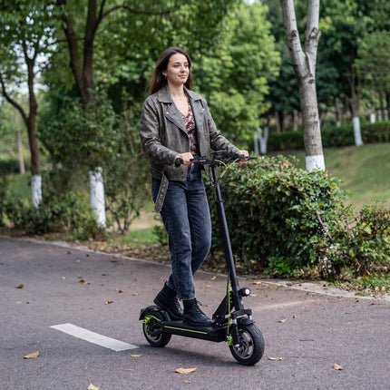 Monopattino elettrico Todimart D5S 490W 48V 10.4AH, autonomia 24KM, pneumatici fuoristrada da 10 pollici, sistema di sospensioni rigide, monopattino elettrico per adulti con APP.