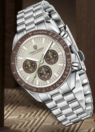PAGANI DESIGN 2026 Nuovo Orologio da Uomo di Lusso con Vetro Zaffiro AR, Cronografo Sportivo con Quadrante Tachimetro 500, in Acciaio 316L, Luminoso