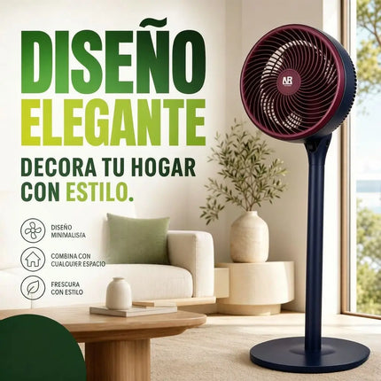 Ventilatore a piantana, ventilatore per la circolazione dell'aria, tre livelli di velocità regolabili, altezza regolabile, funzionamento super silenzioso
