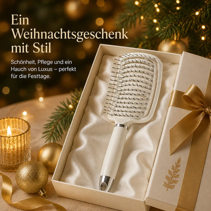 Hair Comb Air Cushion hairbrush For WOMEN'S, Paddle Brush Flexible (Flexible Rounded Bristles, Untangling Brush & Massage Brush For Long Short Curly Straight And Wet Hair gift For Women For Christmas birthday & Valentine's Da