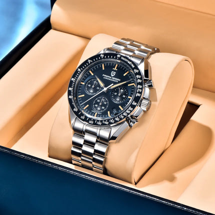 Orologi da uomo PAGANI DESIGN Moon, orologi da polso al quarzo di lusso di alta gamma, cronografo sportivo, orologio da uomo con specchio in vetro zaffiro AR, impermeabile, leggero, vetro in ceramica, regalo alla moda per uom