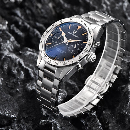 Nuovo orologio da uomo DESIGN PAGANI, stile retrò con lancetta larga, orologio al quarzo di lusso da uomo, cronografo sportivo veloce, movimento VK64, vetro zaffiro AR, consegna locale