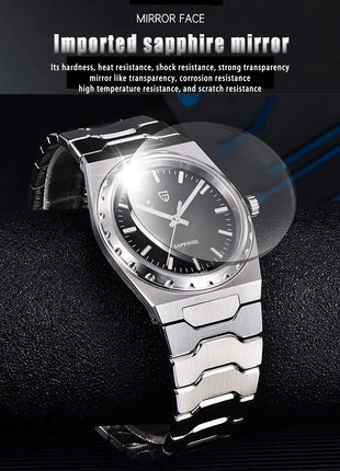 PAGANI DESIGN 2026 Nuovo Orologio al Quarzo Sottile da Uomo 7MM VJ21 37MM Zaffiro Acciaio Inossidabile Impermeabile 10Bar Luminoso C3 Reloj Hombre