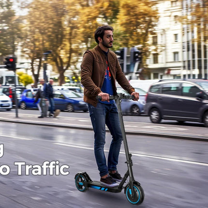 HiQiS V10 E-Scooter 500W Motore 36V 10.5Ah 40KMH Velocità 30KM Gamma Pieghevole EScooter 10 pollici Pneumatico Ad Aria Scooter Elettrico Per Adulti