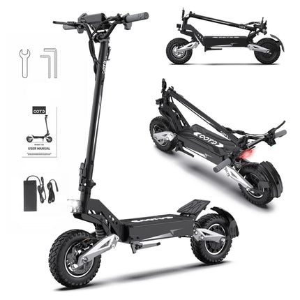 Monopattino Elettrico OOTD S10/T10 18AH 10 Pollici 1400W 48V 20AH 55KM/H Velocità Massima Autonomia 70km Leggero platinumshop