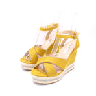 Soraia shoes Women's Glitter Stone Wedge Platform Sandal Wedge Sandal Summer Fashion Sandal PlatiNum
