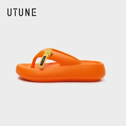 UTUNE 2026 NUOVE infradito da donna con suola spessa - sandali con plateau con altezza crescente, pantofole da spiaggia estive ammortizzate leggere