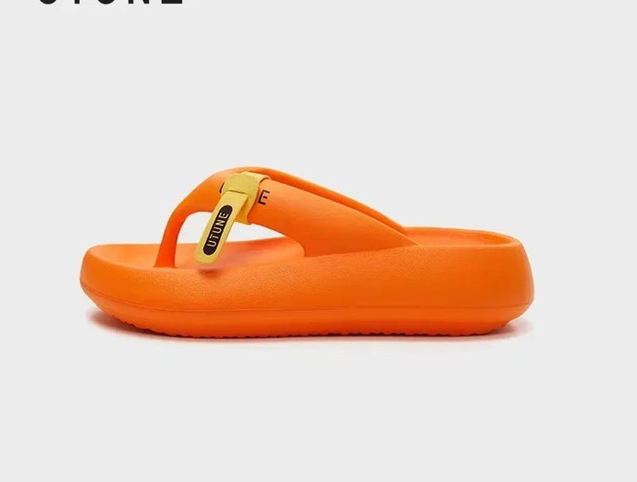 UTUNE 2026 NUOVE infradito da donna con suola spessa - sandali con plateau con altezza crescente, pantofole da spiaggia estive ammortizzate leggere