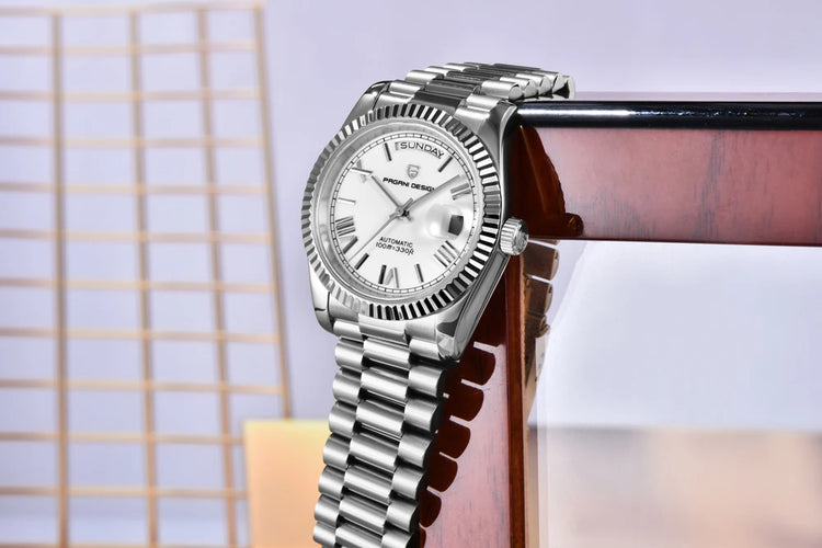 Nuovo orologio da uomo DESIGN PAGANI, orologio automatico di lusso per uomo, orologio meccanico da uomo, vetro zaffiro AR con data, consegna locale UE
