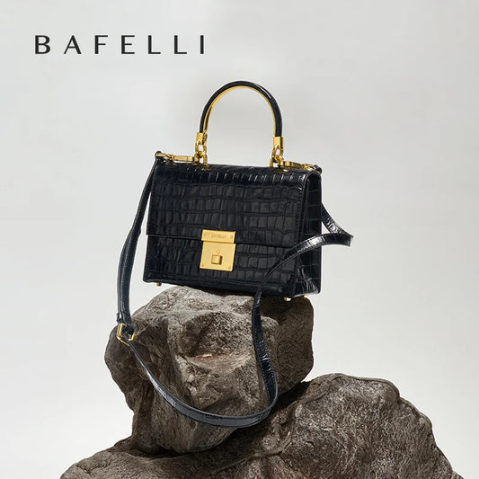 BAFELLI BORSA 2025 BORSA di Lusso CROCODILE IN PELLE GRANDE DA Sera BORSA MODA BUSINESS MANIGLIA CASUAL DONNA FEMMINA CROSSBODY