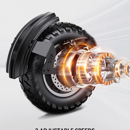 Monopattino Elettrico Pieghevole per Adulti OOTD T10, Motore Max 900W e Batteria 18Ah, Autonomia 45-60km, Ruote All-Terrain da 11 Pollici platinumshop