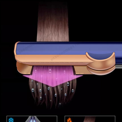 SenCiciMen 2 in 1 Air Straightener & Hair Dryer Negative Ion Flat Iron For Lock in Moisture & Shine Hot Styling Tools Salon-Quality Results For Women Gift