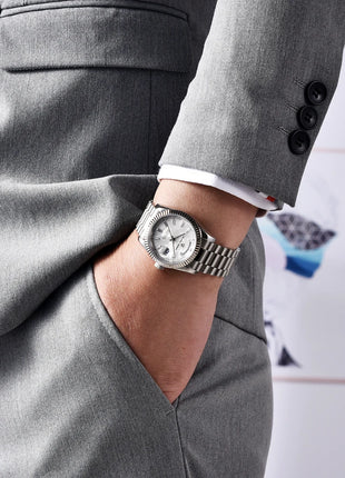 Nuovo Orologio da Uomo di Lusso DD36 2026 PAGANI DESIGN Automatico da Uomo con Quadrante in Meteorite Bianco Meccanico con Protezione in Zaffiro AR Data Sportivo Spedizione Locale