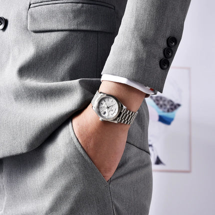 Nuovo Orologio da Uomo di Lusso DD36 2026 PAGANI DESIGN Automatico da Uomo con Quadrante in Meteorite Bianco Meccanico con Protezione in Zaffiro AR Data Sportivo Spedizione Locale