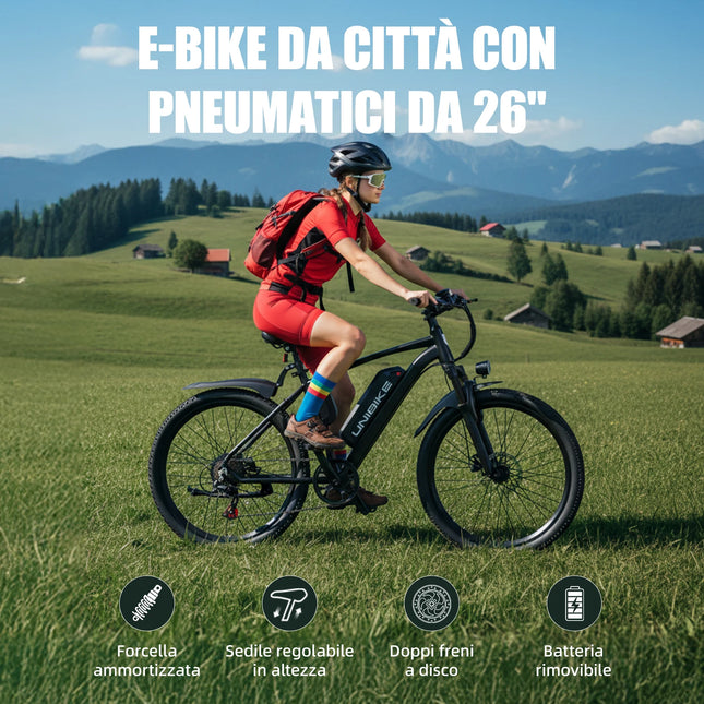 Aairsk Q7 Electric Bicycle with 250W Motor, 36V 10Ah Removable Battery, 25 km/h Max Speed, Dual Suspension, and 45-75 km Range per Charge. Electric Bicycle for Adults.