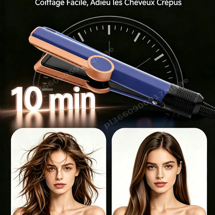 SenCiciMen 2 in 1 Air Straightener & Hair Dryer Negative Ion Flat Iron For Lock in Moisture & Shine Hot Styling Tools Salon-Quality Results For Women Gift