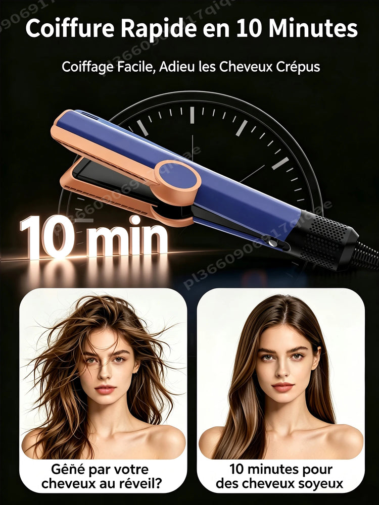 SenCiciMen 2 in 1 Air Straightener & Hair Dryer Negative Ion Flat Iron For Lock in Moisture & Shine Hot Styling Tools Salon-Quality Results For Women Gift